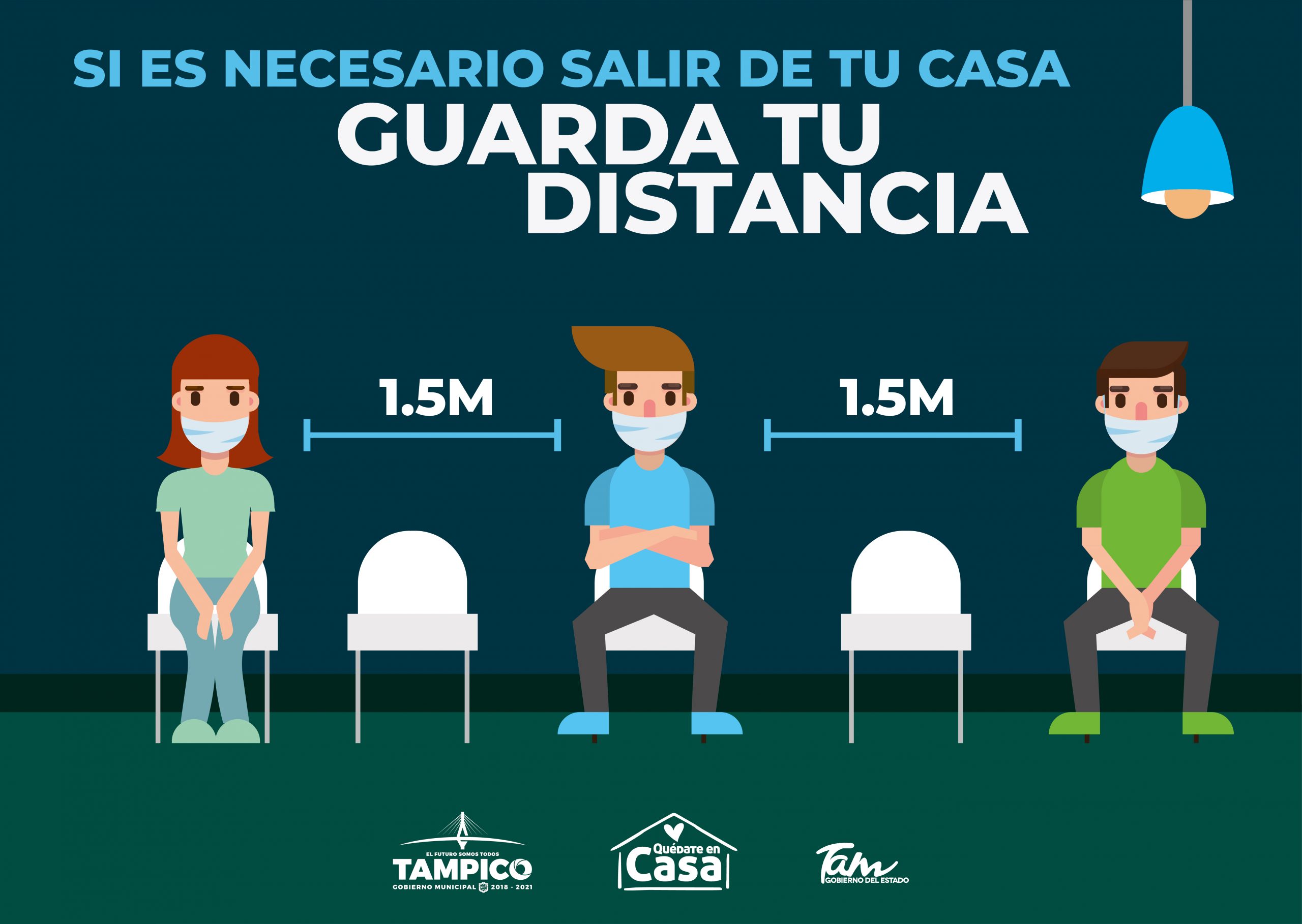 SI SALES GUARDA TU DISTANCIA