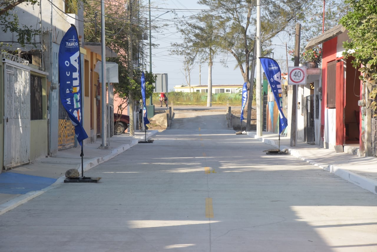 Entregan Nuevas Obras de Pavimentación en Tampico