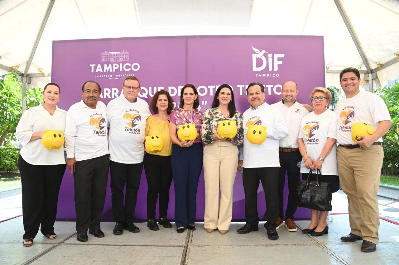 Arranca el Gobierno Municipal y el Sistema DIF Tampico el Boteo Teletón 2024